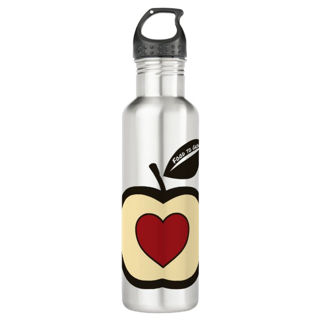 Apple Logo Food to Grow 710 Ml Water Bottle (Front)