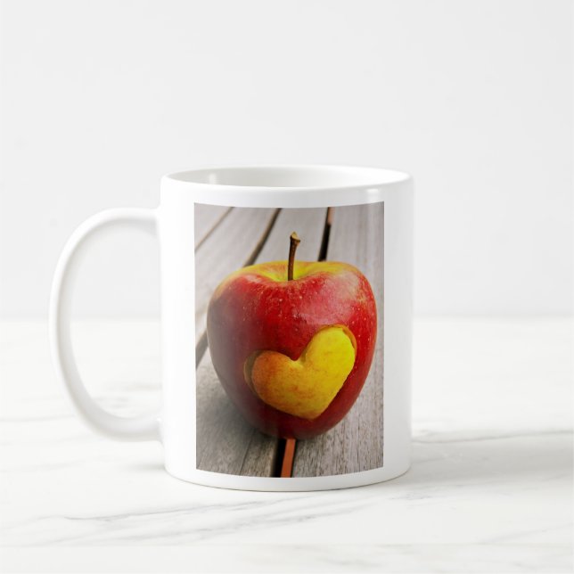 "Apple Love" Cute Photo. Buy Now Coffee Mug (Left)