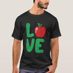 Apple Love Gardening Fruit Farming Farmer Gardener T-Shirt