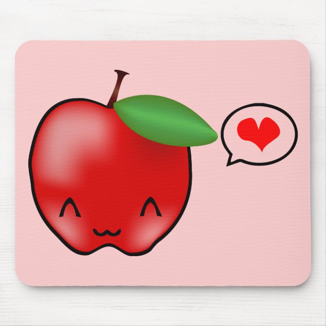 Apple Love Mouse Mat (Front)