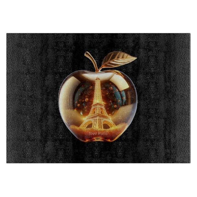 Apple Love Paris cutting board (Front)