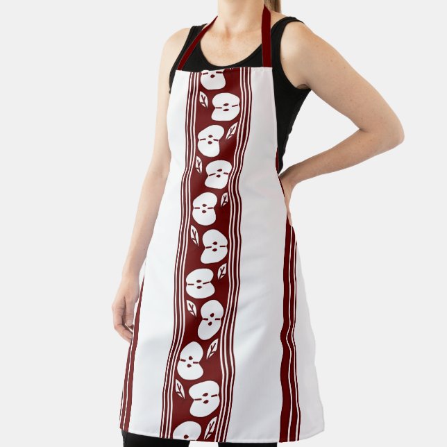 Apple Luxury Jacquard Stripes Apron (Insitu)