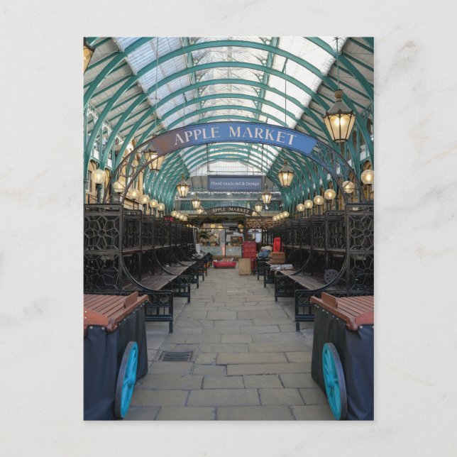 Apple Market, Covent Garden, London Postcard (Front)