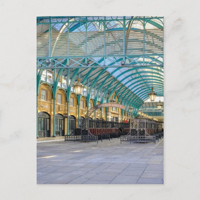 Apple Market, Covent Garden, London Postcard (Front)