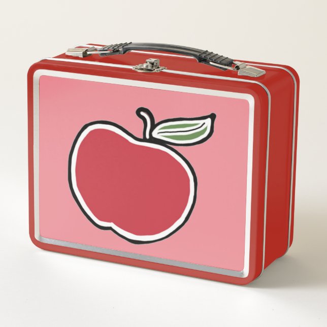 Apple Metal Lunch Box (Front)