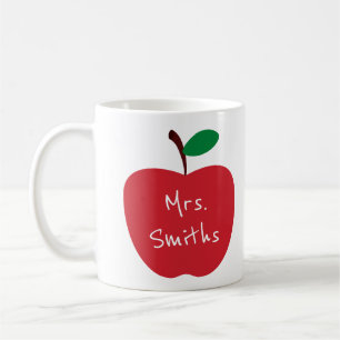 Apple Mrs Teacher  Coffee Mug