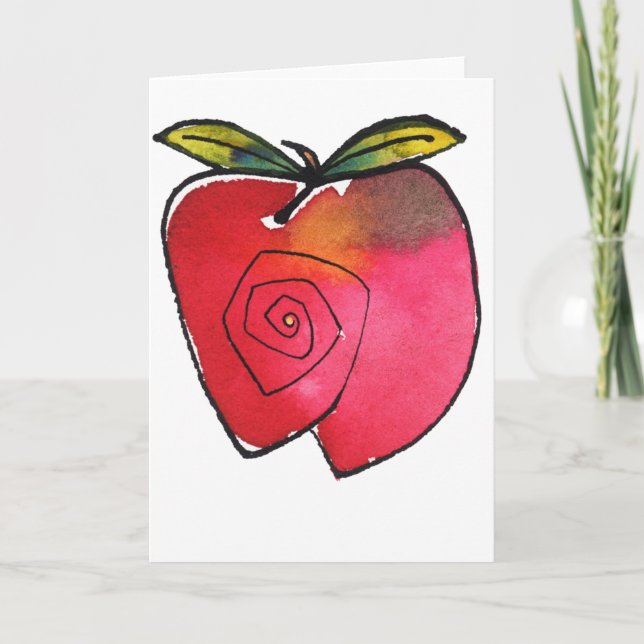 Apple Notecard (Front)