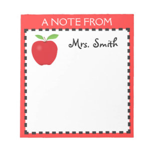Apple notepad for a Teacher