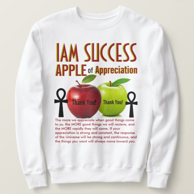 APPLE of APPRECIATION Sweatshirt (Design Front)