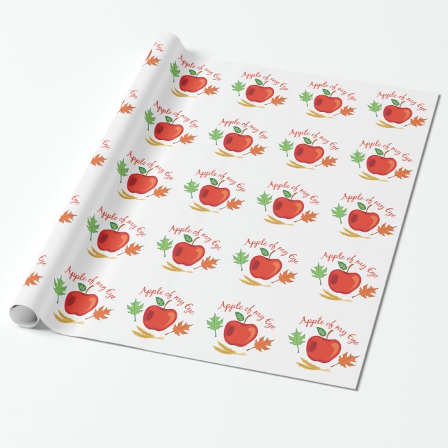Apple Of Eye Wrapping Paper (Unrolled)