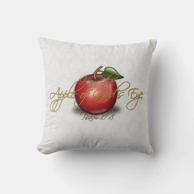 Apple of God's Eye, Christian Cushion (Front)