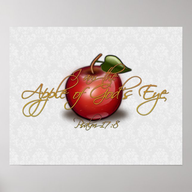 Apple of God's Eye, Christian Poster (Front)
