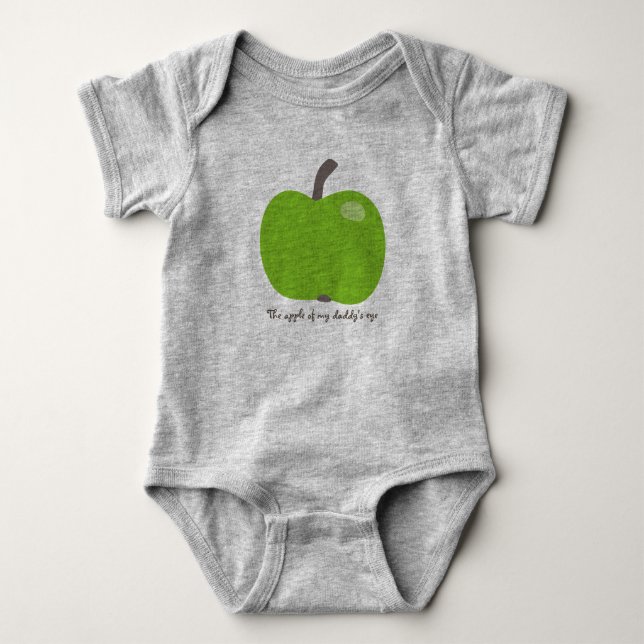 Apple of my eye baby bodysuit (Front)
