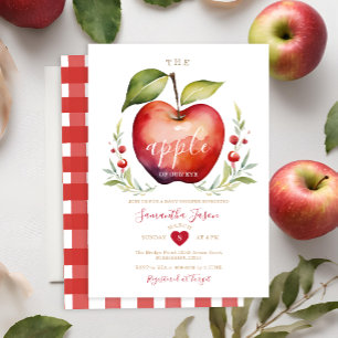 Apple of my Eye Baby Shower Invite