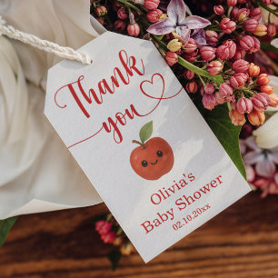 Apple of My Eye Baby Shower Thank You Favour Gift Tags