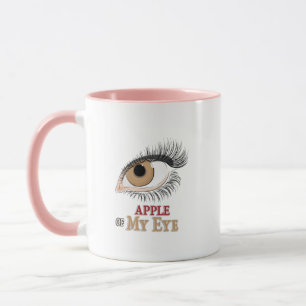 Apple of My Eye Eyelashes Art  Mug