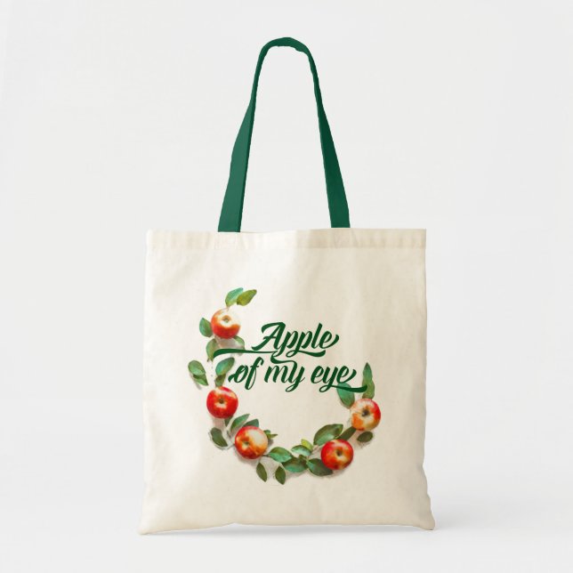 Apple of My Eye Farmers Market Tote Bag (Front)