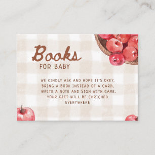 apple of our eye apple basket books for baby enclosure card