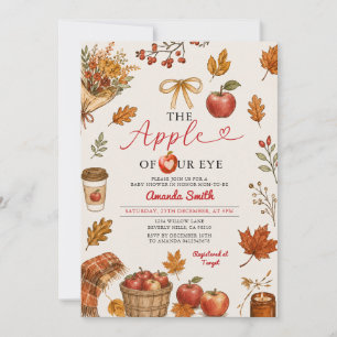 Apple of Our Eye Baby Shower Apple Orchard Invitation