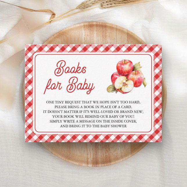 Apple Of Our Eye Baby Shower Book Request Enclosure Card (Creator Uploaded)