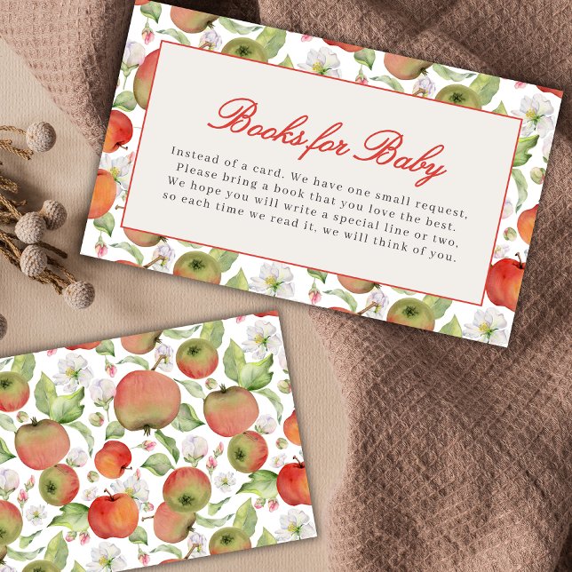 Apple Of Our Eye Baby Shower Books For Baby Card (Creator Uploaded)