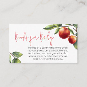 Apple of Our Eye Baby Shower Books for Baby Enclosure Card