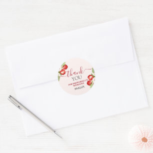 Apple of Our Eye Baby Shower Classic Round Sticker