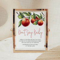 Apple of Our Eye Baby Shower Don't Say Baby