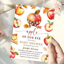 Apple of Our Eye Baby Shower Fall Gingham