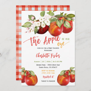 Apple of our Eye Baby Shower Invitation