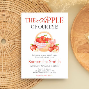 Apple of Our Eye Baby Shower Invitation