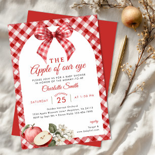 Apple of Our Eye Baby Shower Invitation