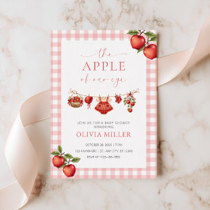 Apple of Our Eye Baby Shower Invitation Girl