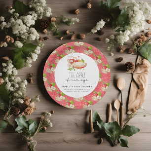 Apple of Our Eye Baby Shower Paper Paper Plate