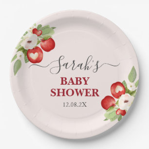 Apple of Our Eye Baby Shower Paper Plate