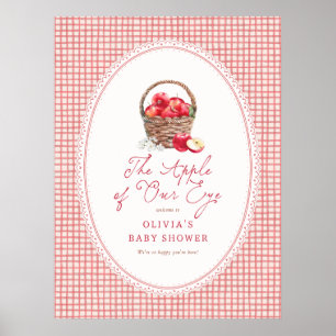 Apple Of Our Eye Baby Shower Welcome Sign