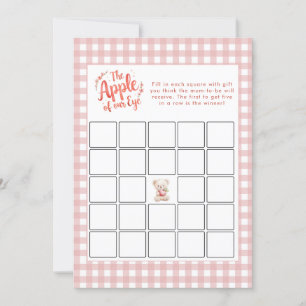 Apple of our Eye Bingo Baby Shower Game Card