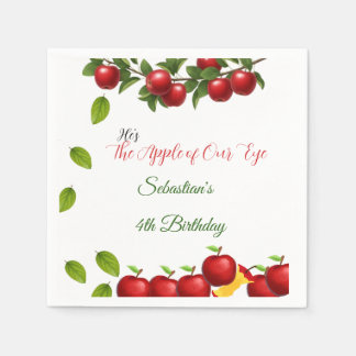 Apple of Our Eye Birthday Party Napkin