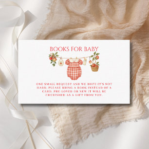 Apple Of Our Eye Books For Baby Shower Enclosure Card