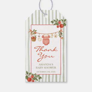 Apple of our Eye Clothesline Baby Shower Gift Tags