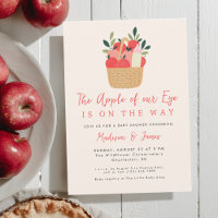 Apple Of Our Eye Cute Modern Fall Baby Shower