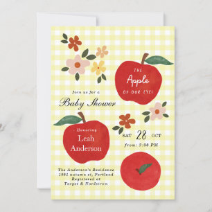 Apple of Our Eye Fall Apple Baby Shower Invitation