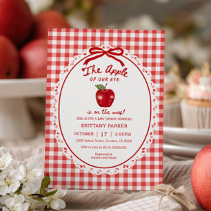 Apple of Our Eye Fall Apple Baby Shower Invitation