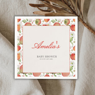 Apple Of Our Eye Fall Autumn Baby Shower  Napkin