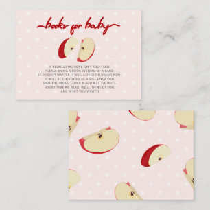 Apple of Our Eye Fall Baby Shower Book Request  Enclosure Card