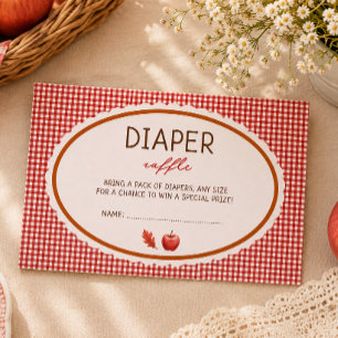 Apple Of Our Eye Fall Baby Shower BOOKS FOR BABY Enclosure Card