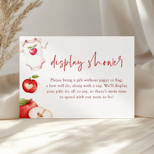 Apple of Our Eye Fall Baby Shower Display Shower Enclosure Card