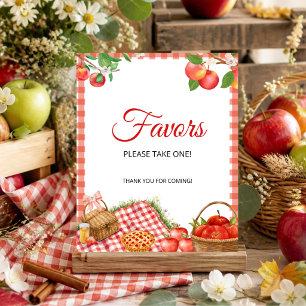 Apple of Our Eye Fall Baby Shower Favours Poster