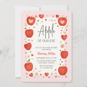 Apple of Our Eye Fall Baby Shower  Invitation