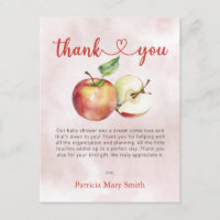 Apple of our Eye Fall Baby Shower Thank You